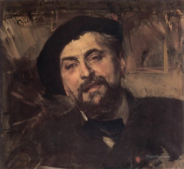  Ernest Obras - Retrato del artista Ernest Ange Duez género Giovanni Boldini